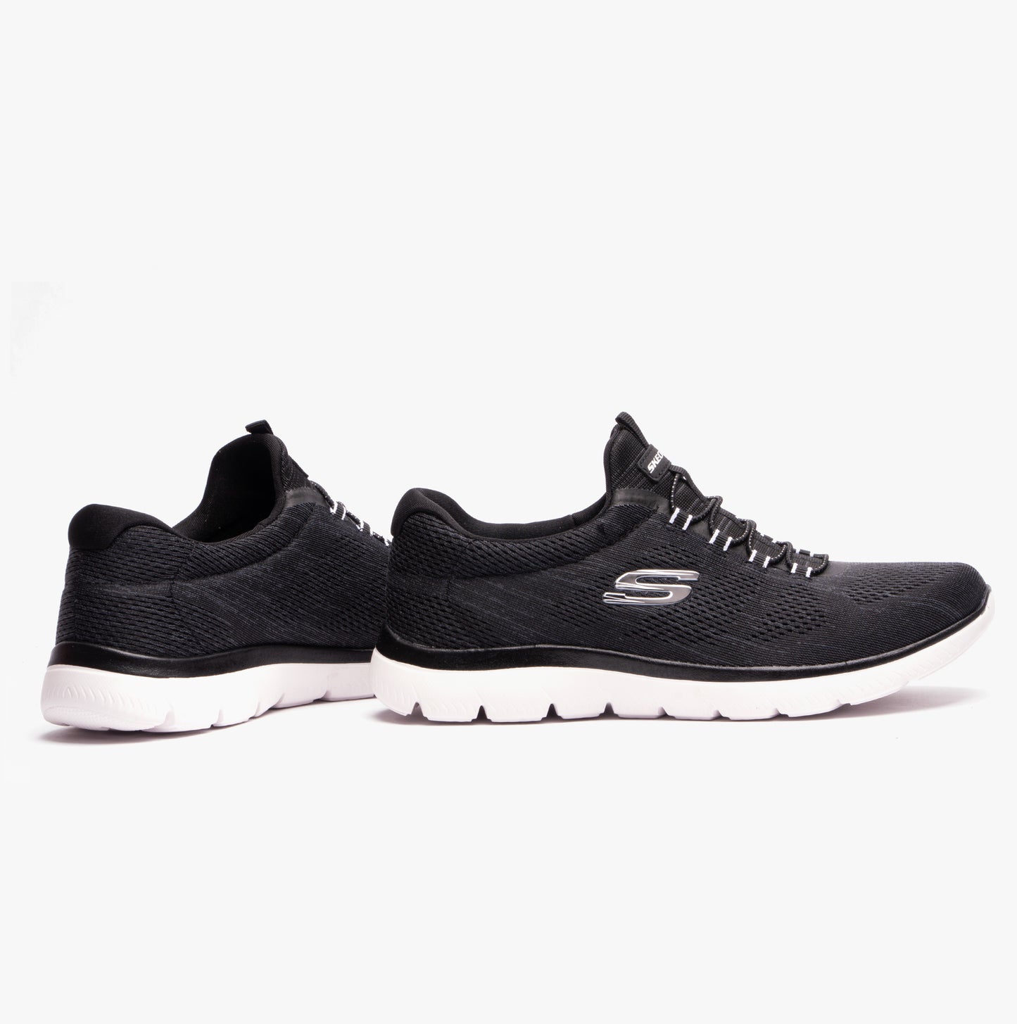 Skechers 150113/BKW SUMMITS-FUN FLARE Womens Shoes Black/White