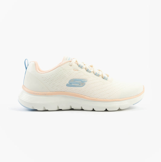 Skechers 150201/NTMT FLEX APPEAL 5.0 Womens Trainers Natural/Multi