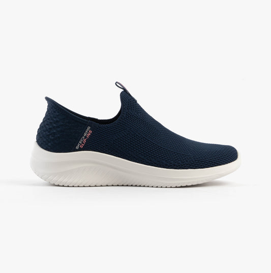Skechers 150450/NVY ULTRA FLEX 3.0-EASY WIN Womens Trainers Navy/Grey/Pink