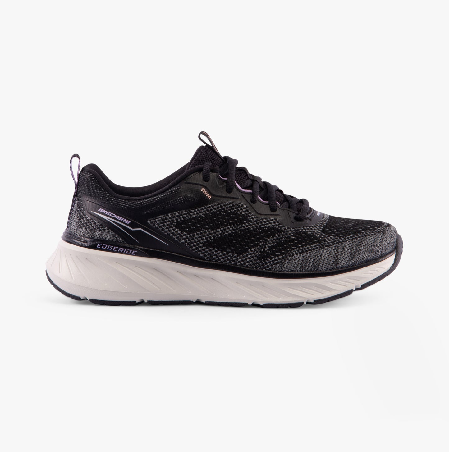 Skechers 150471/BKLV EDGERIDE-POWER FLOW Womens Trainers Black/Lavender