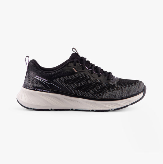 Skechers 150471/BKLV EDGERIDE-POWER FLOW Womens Trainers Black/Lavender