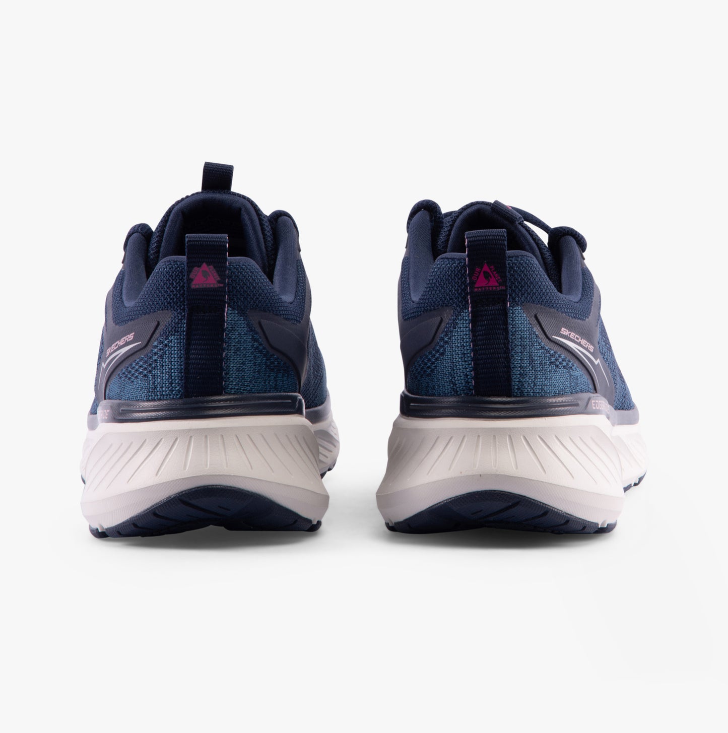 Skechers 150471/NVPK EDGERIDE-POWER FLOW Womens Trainers Navy/Pink