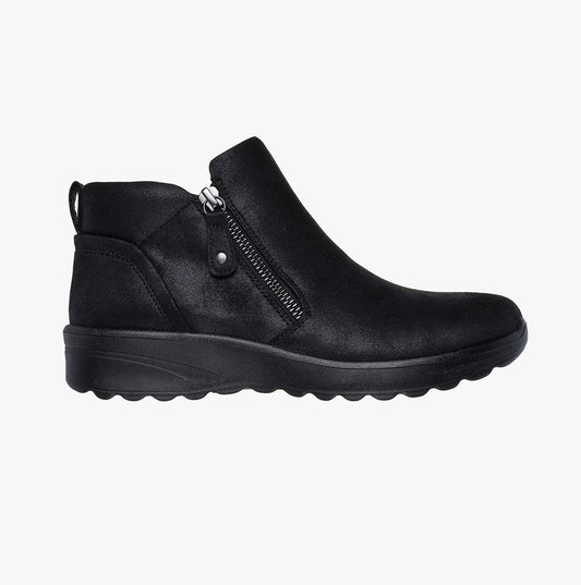 Skechers 158952/BBK LOVELY VIBE - FALL IN BLOOM Womens Boots Black
