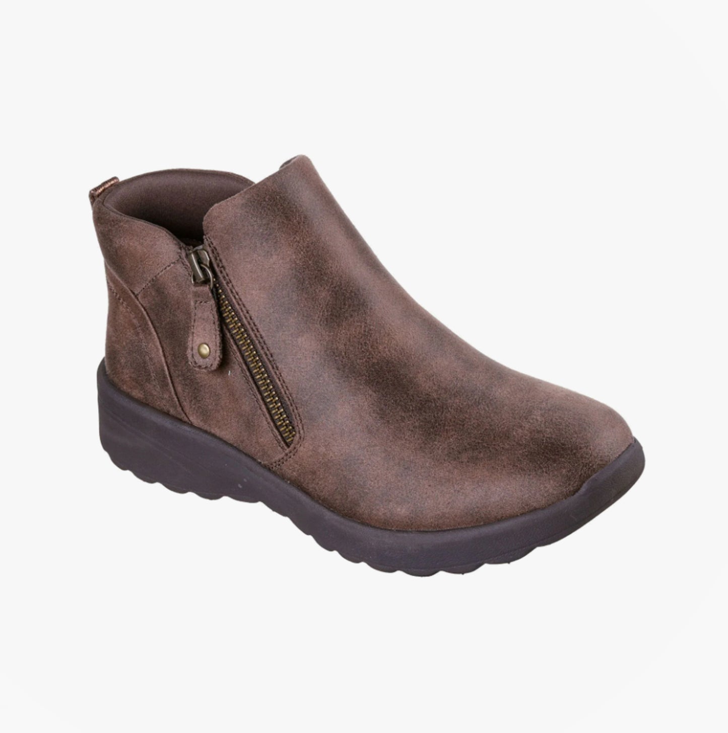 Skechers 158952/CHOC LOVELY VIBE - FALL IN BLOOM Womens Boots Chocolate