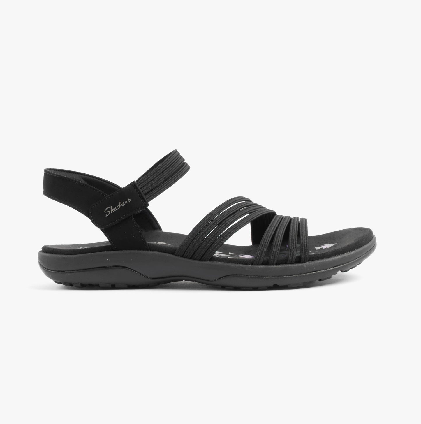 Skechers 163573/BBK REGGAE SLIM - COFFEE RUN Womens Sandals Black