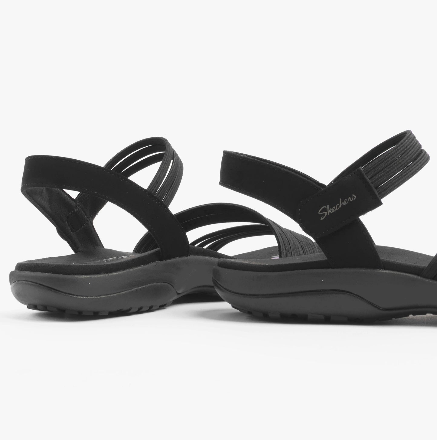 Skechers 163573/BBK REGGAE SLIM - COFFEE RUN Womens Sandals Black
