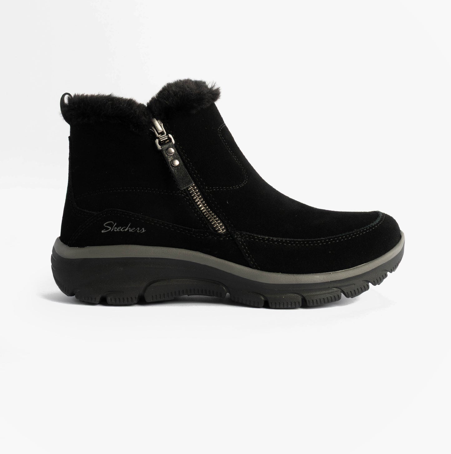 Skechers 167862/BLK EASY GOING - COOL ZIP Womens Boots Black