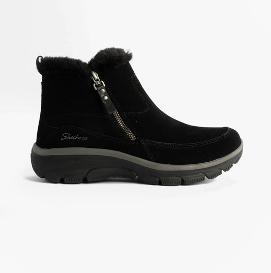 Skechers 167862/BLK EASY GOING - COOL ZIP Womens Boots Black