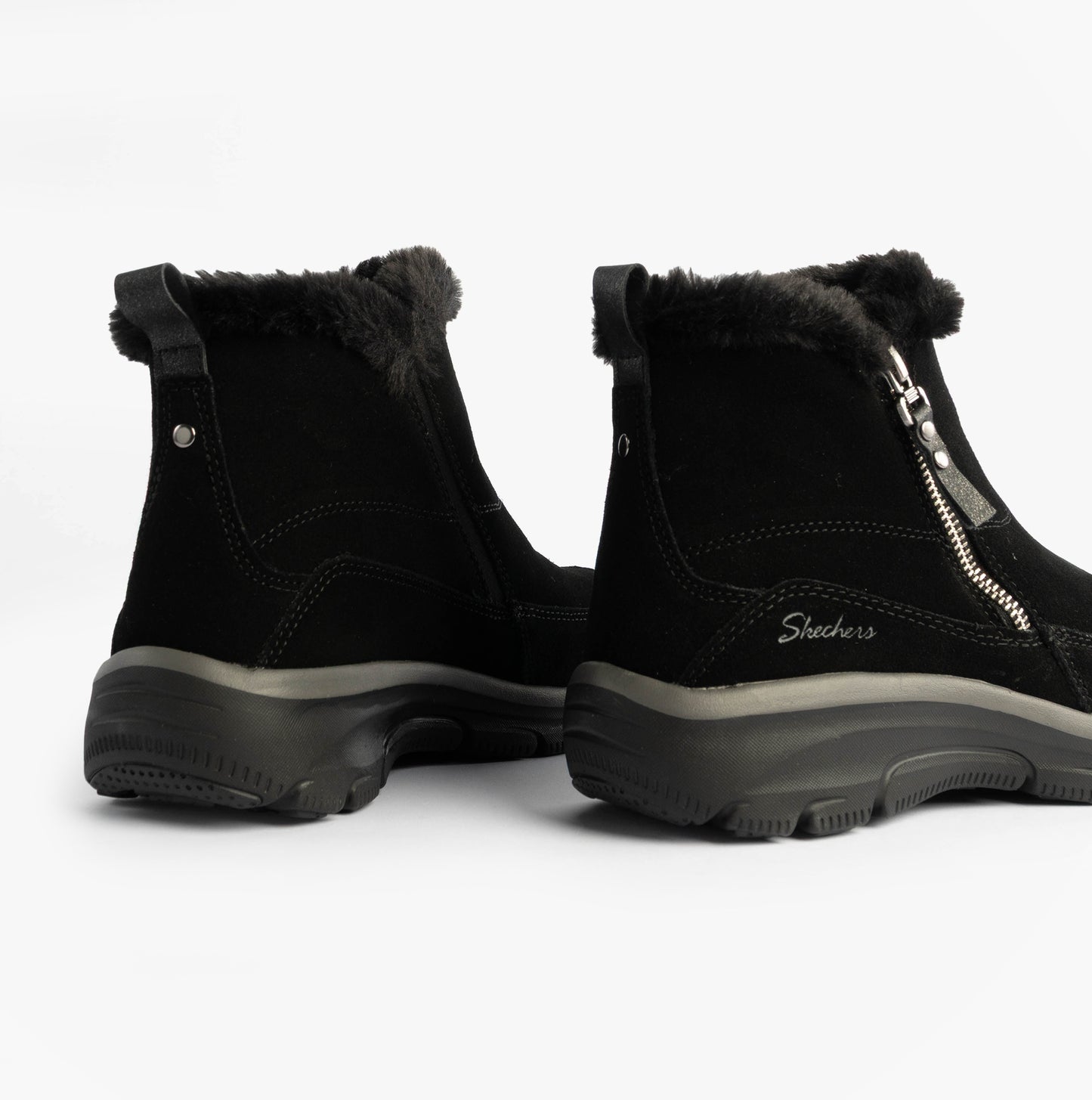 Skechers 167862/BLK EASY GOING - COOL ZIP Womens Boots Black