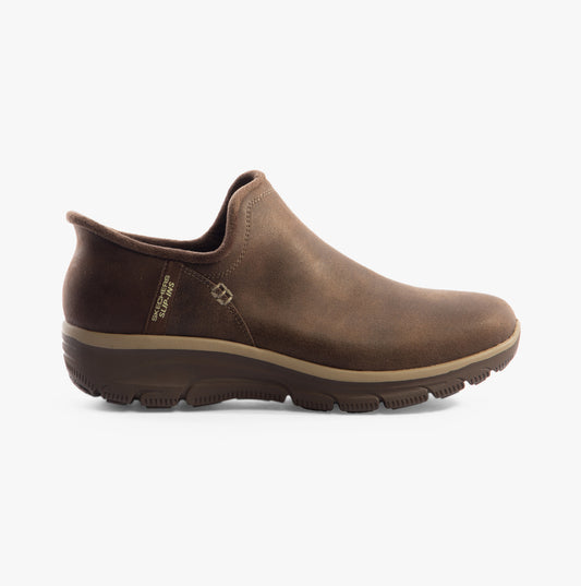 Skechers 167872/CHOC EASY GOING - MODERN HOUR Womens Shoes Chocolate