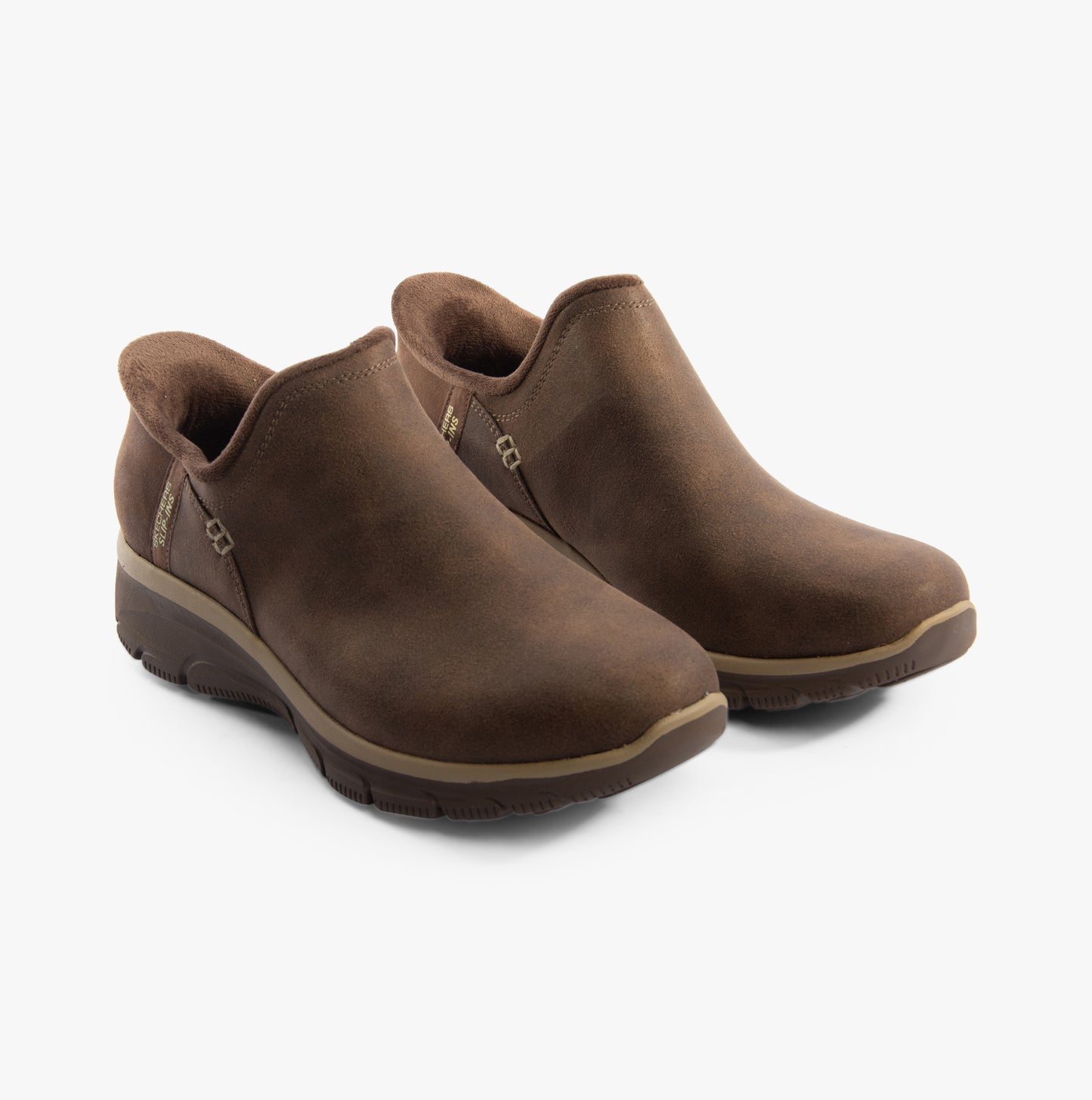 Skechers 167872/CHOC EASY GOING - MODERN HOUR Womens Shoes Chocolate