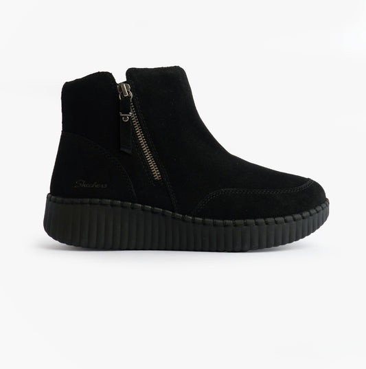 Skechers WILSHIRE BLVD - WEEKEND CRUSH Womens Boots Black