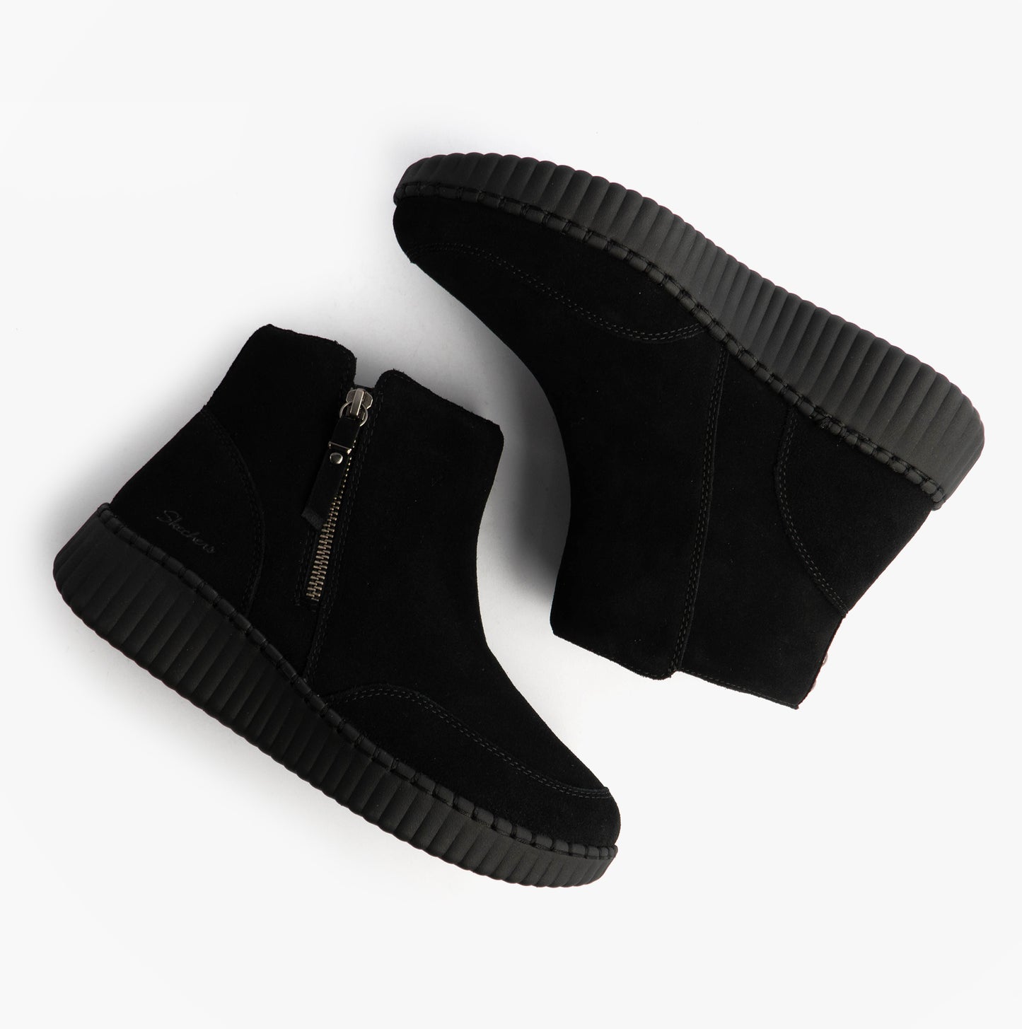 Skechers WILSHIRE BLVD - WEEKEND CRUSH Womens Boots Black