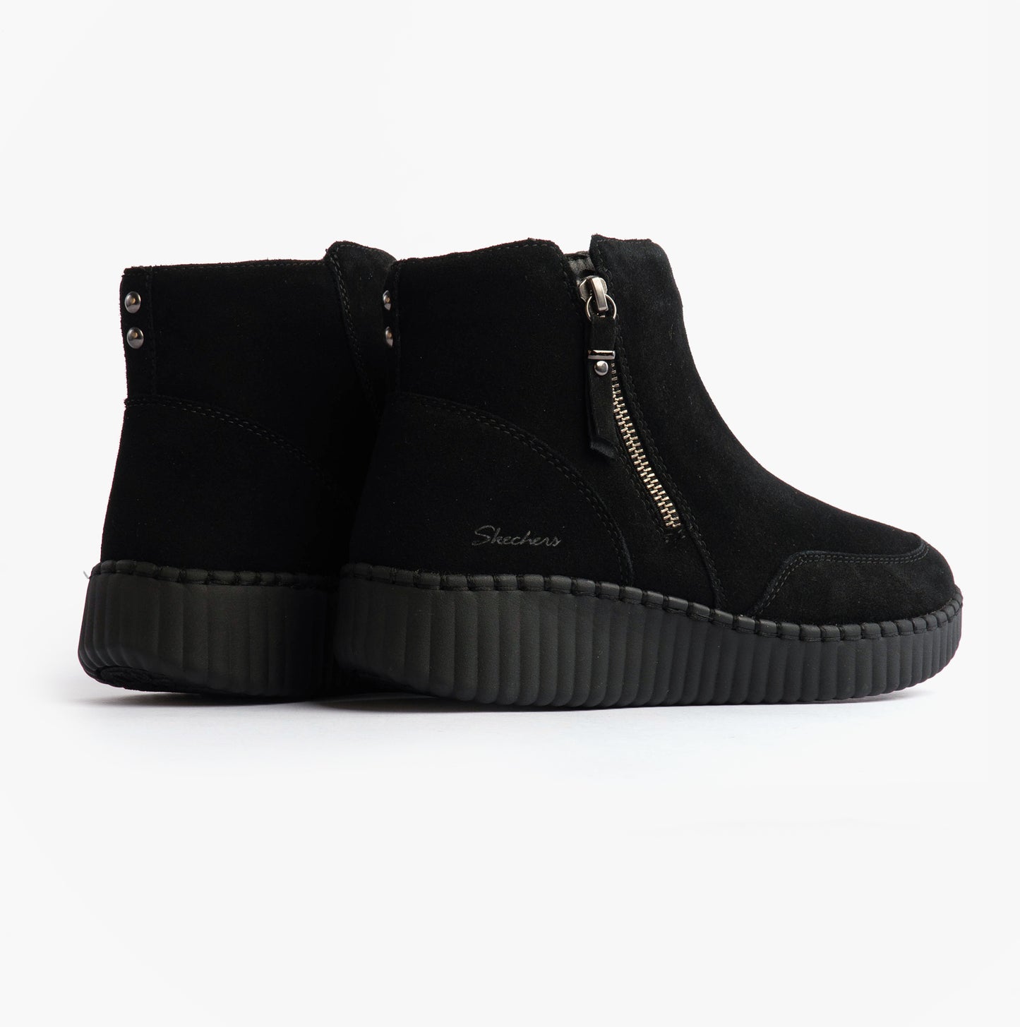 Skechers WILSHIRE BLVD - WEEKEND CRUSH Womens Boots Black