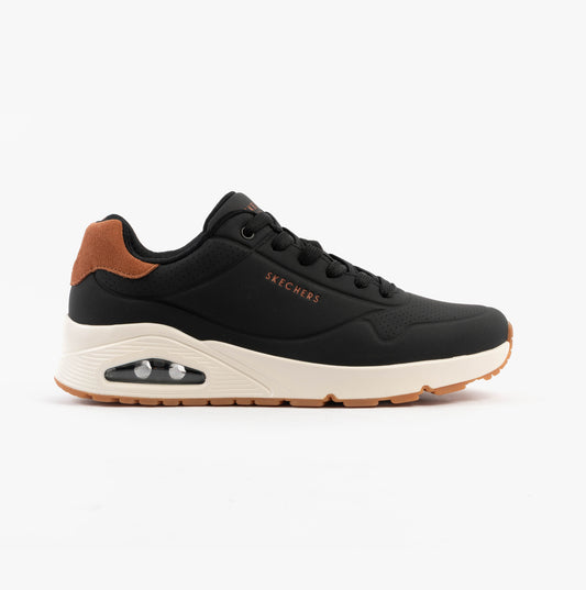 Skechers 183004/BLK UNO - SUITED ON AIR Mens Trainers Black
