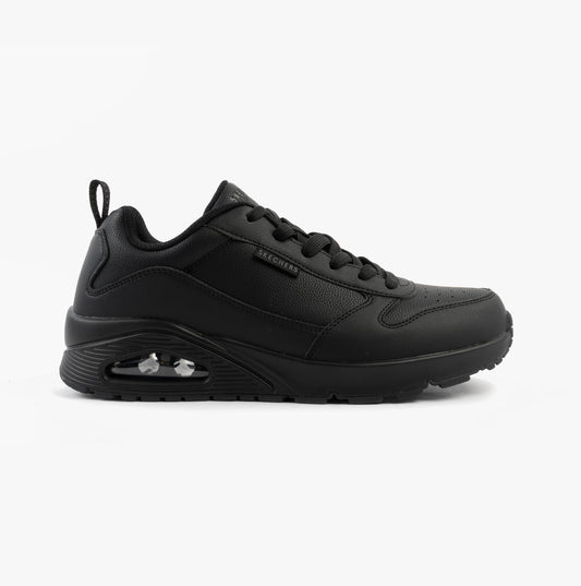 Skechers 183012/BBK UNO - ALDER Mens Trainers Black