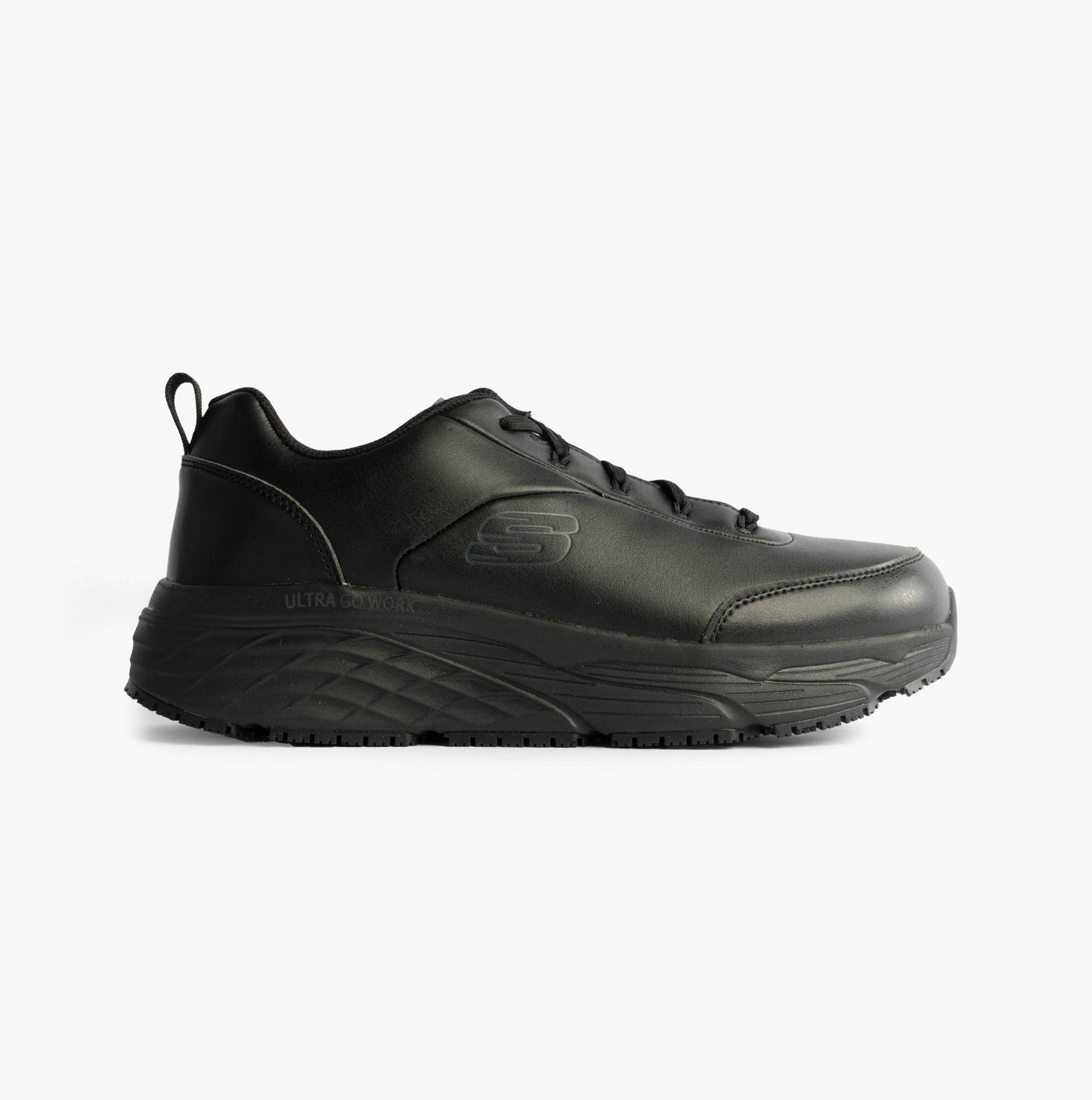 Skechers MAX CUSHIONING ELITE SR-FILCH Mens Workwear Trainers Black