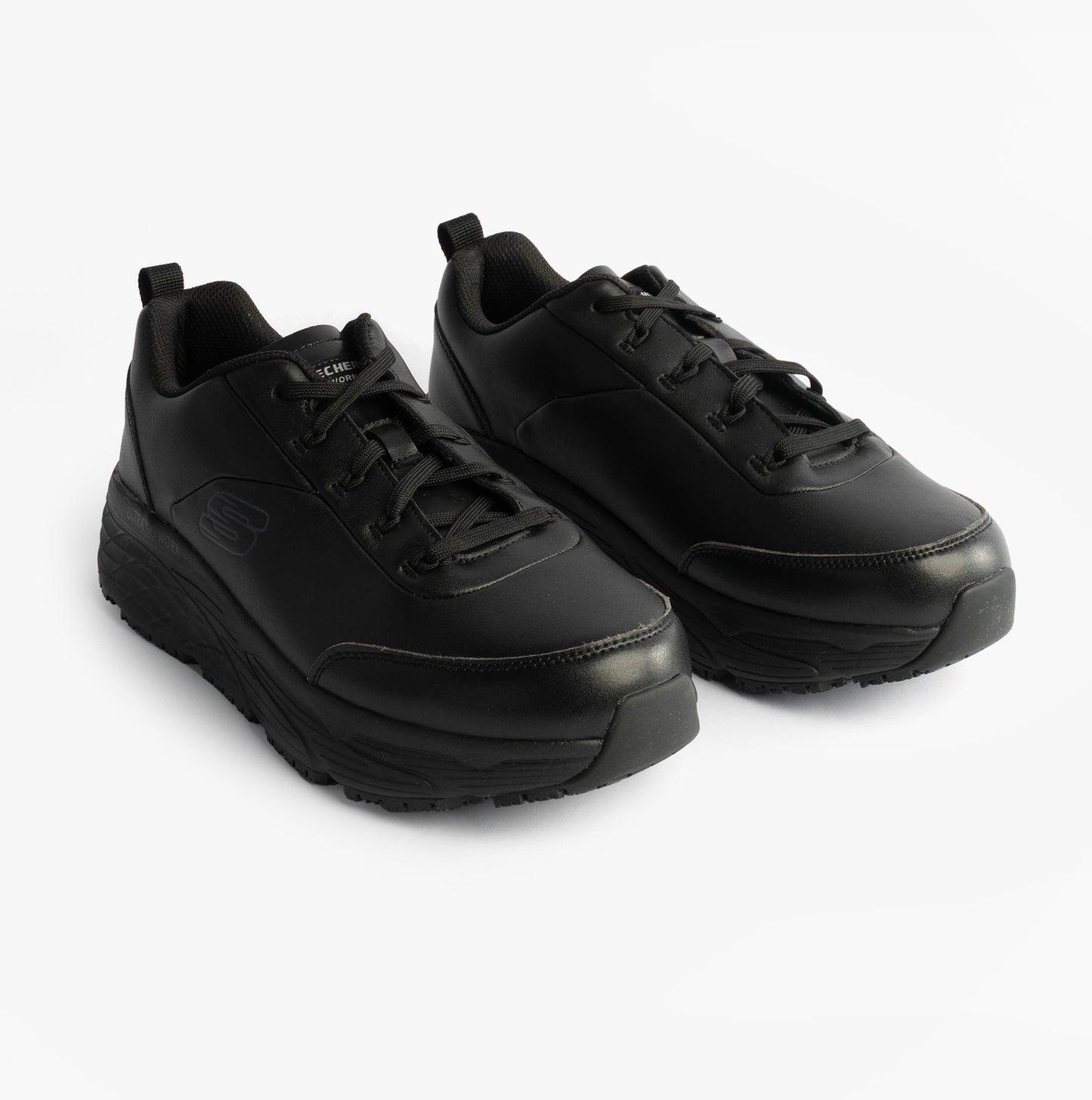 Skechers MAX CUSHIONING ELITE SR-FILCH Mens Workwear Trainers Black