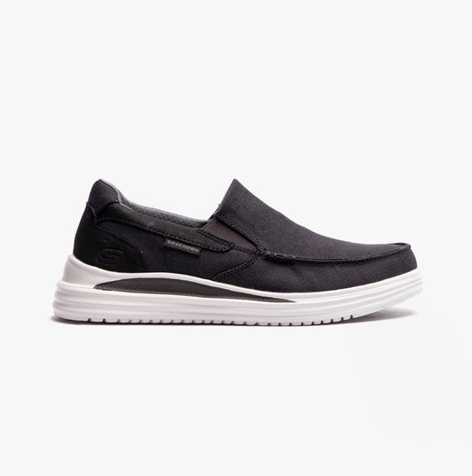 Skechers 204785/BLK PROVEN-SUTTNER Mens Canvas Black