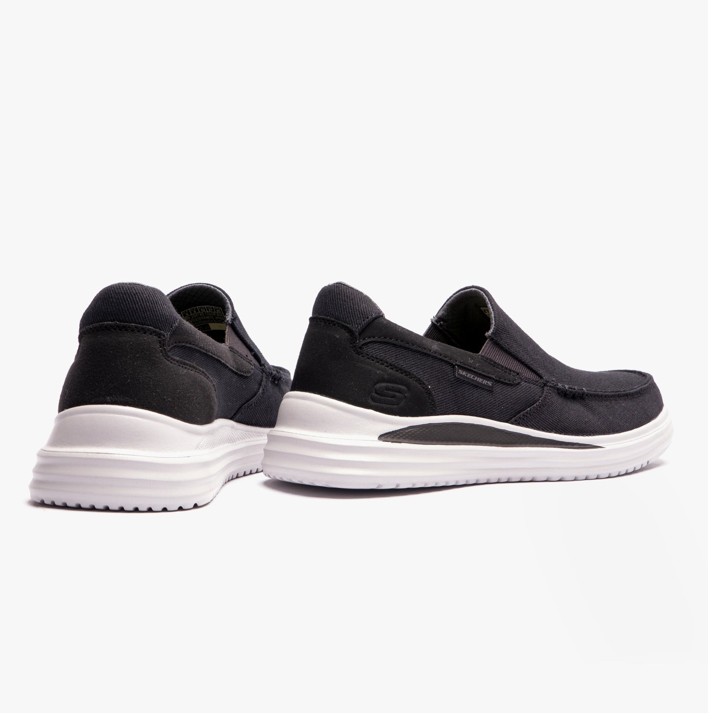 Skechers 204785/BLK PROVEN-SUTTNER Mens Canvas Black