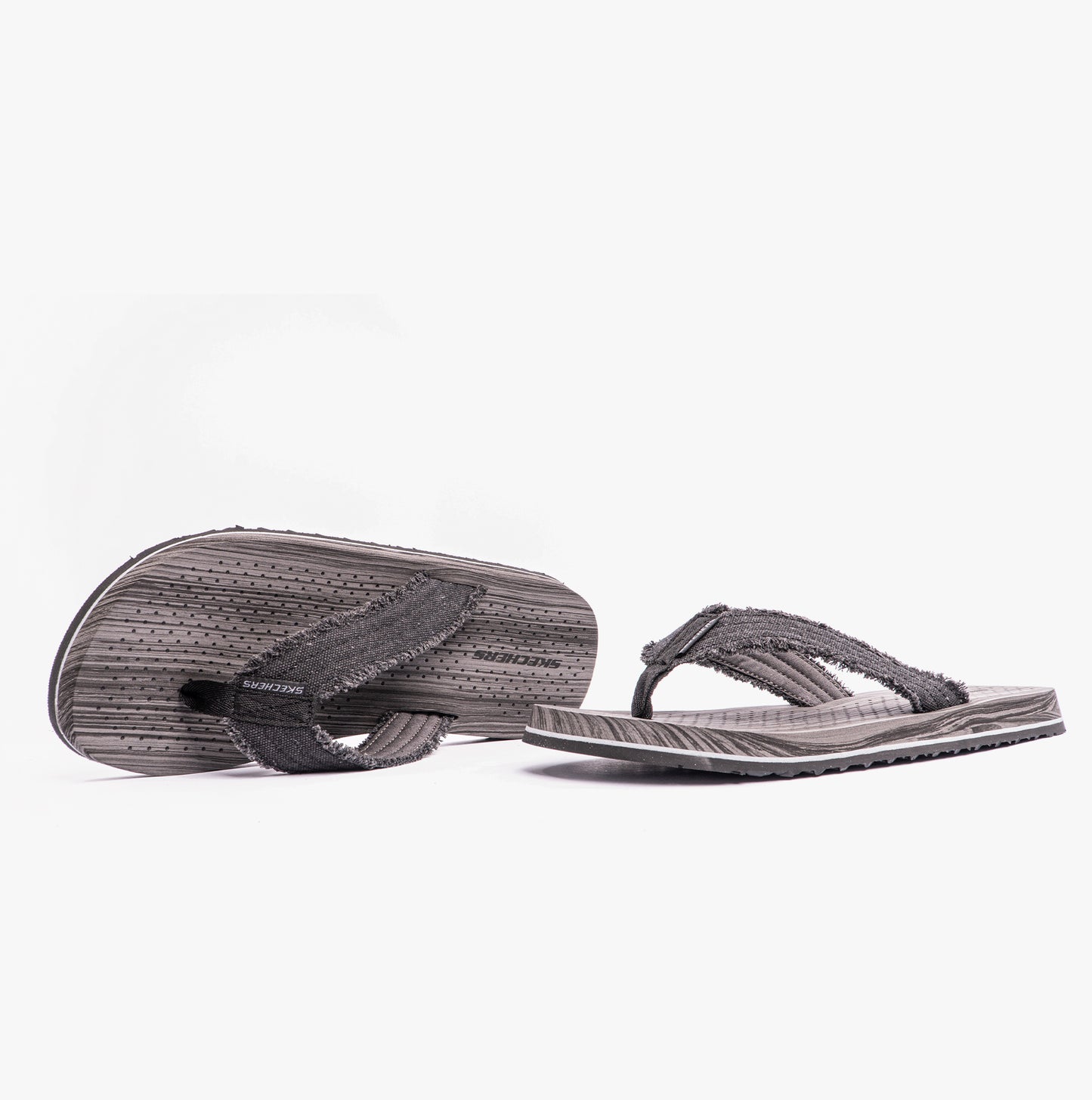 Skechers 205097/BLK TANTRIC - COPANO Mens Toe Post Sandals Black