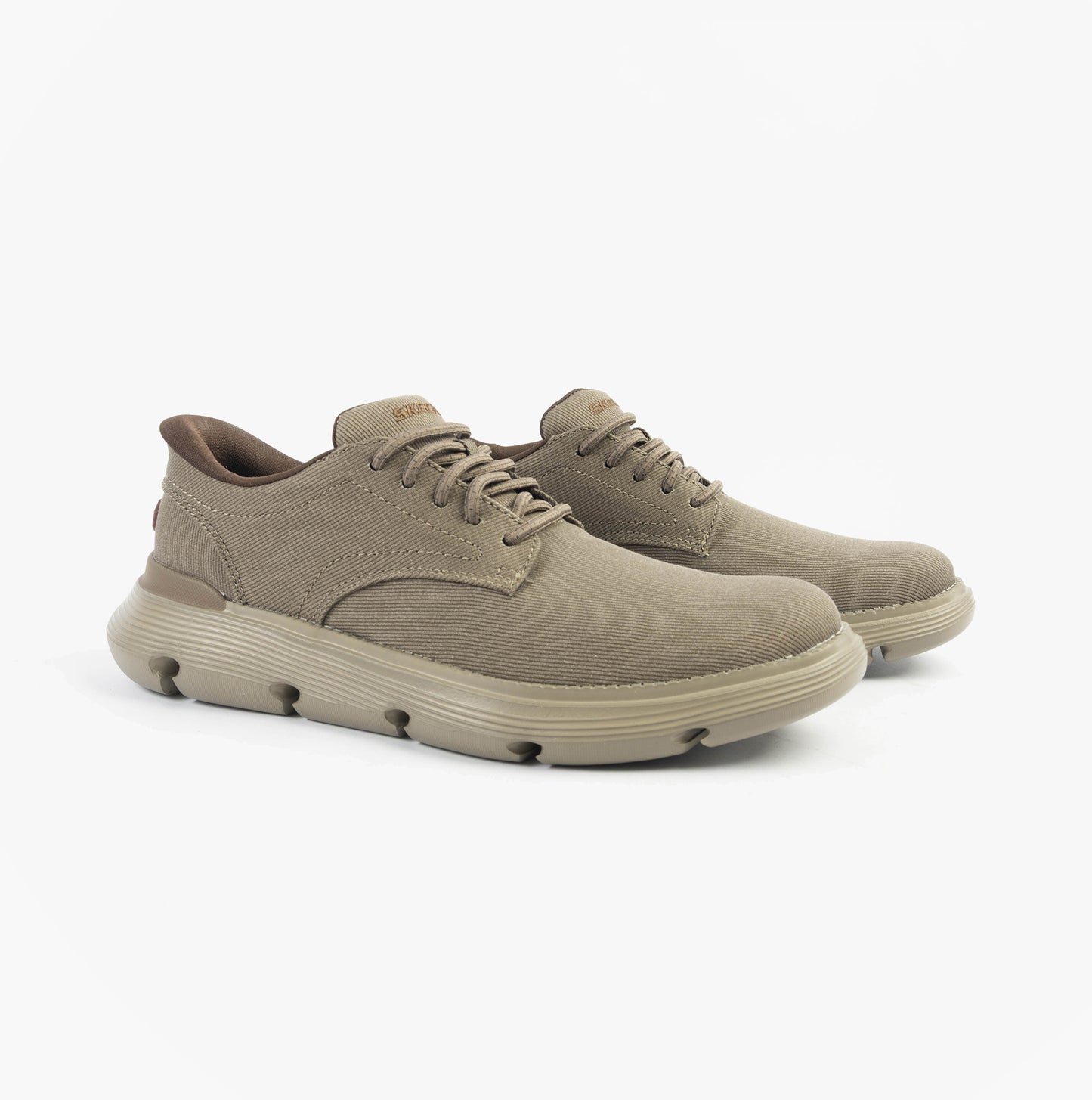 Skechers 205352/DKTP GARZA - CLIVE Mens Shoes Dark Taupe