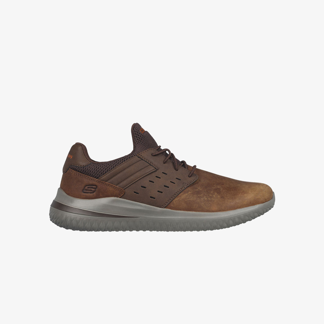 Skechers 210308/CDB DELSON Mens Trainers Dark Brown