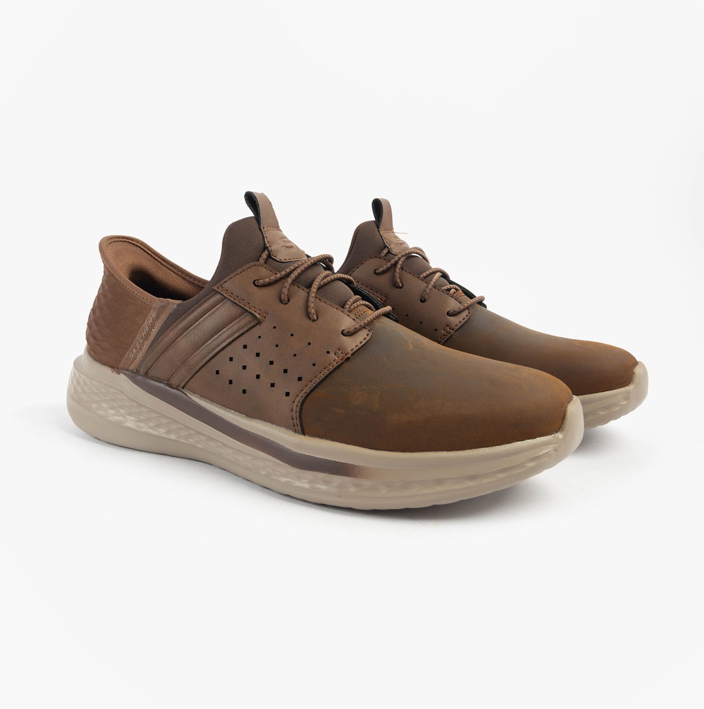 Skechers 210828/CDB SLADE - ZACHARY Mens Trainers Dark Brown