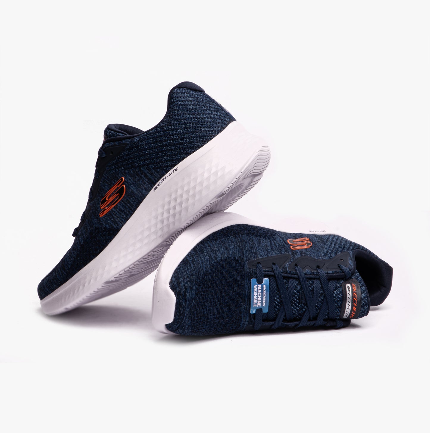 Skechers 232598/NVOR SKECH-LITE PRO-FAREGROVE Mens Casual Shoes Navy/Orange