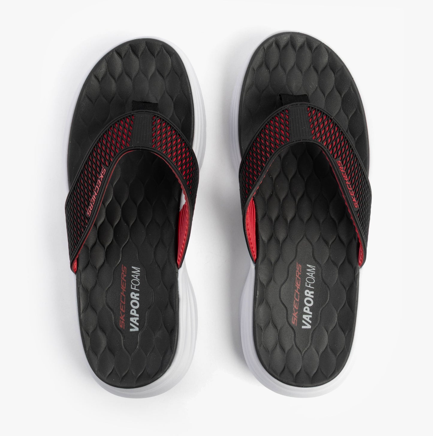 Skechers 232894/BKRD VAPOR FOAM SANDAL - SAYTO Mens Sandals Black/Red