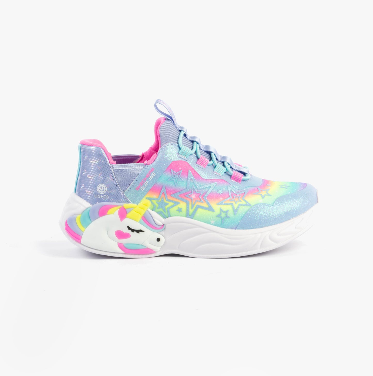 Skechers 302296L/LVMT UNICORN DREAMS - STARRY LITE Girls Trainers Lavender Multi