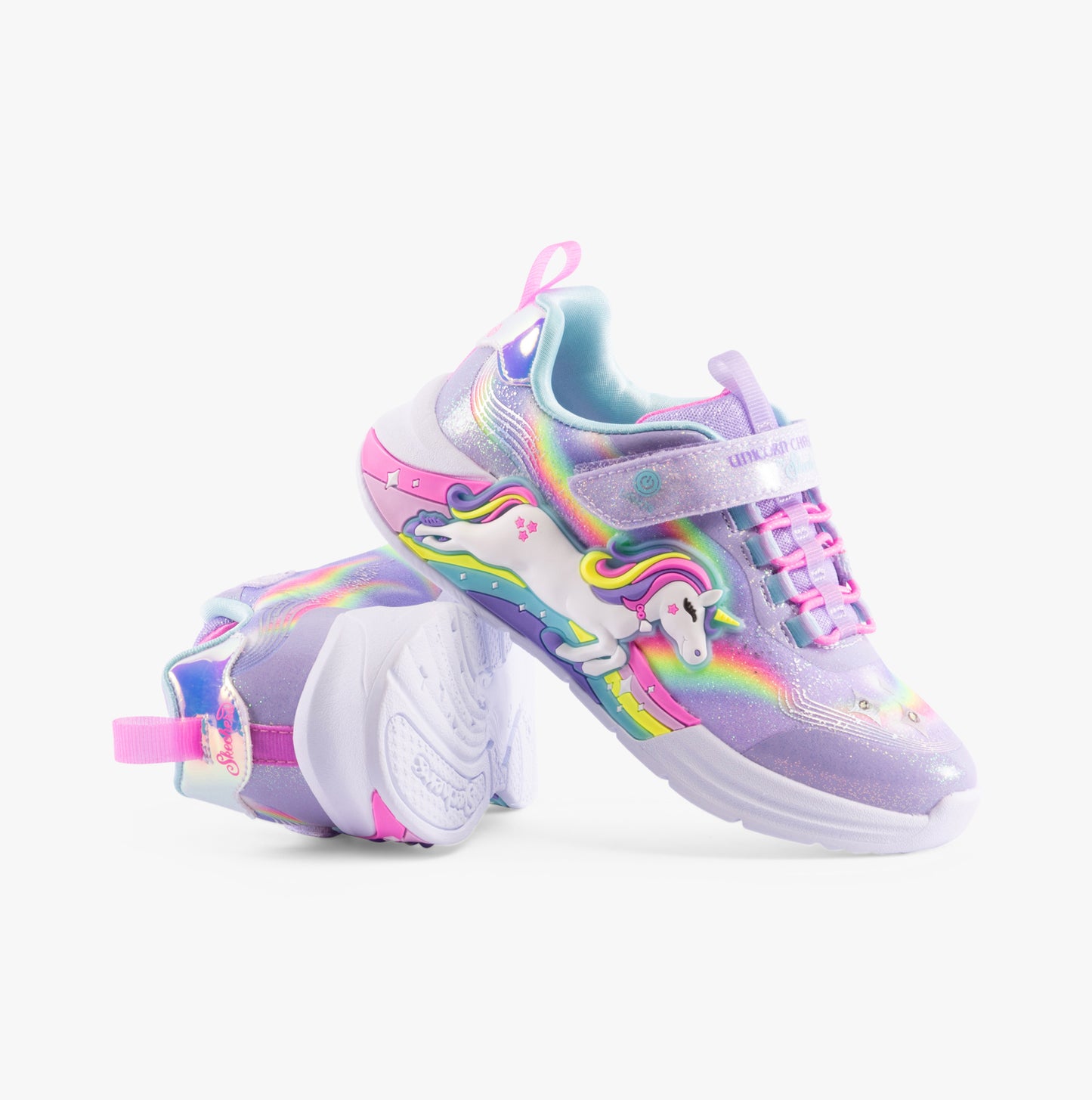 Skechers 302298-L/N-UNICORN CHASER Girls Trainers Lavender/Multi