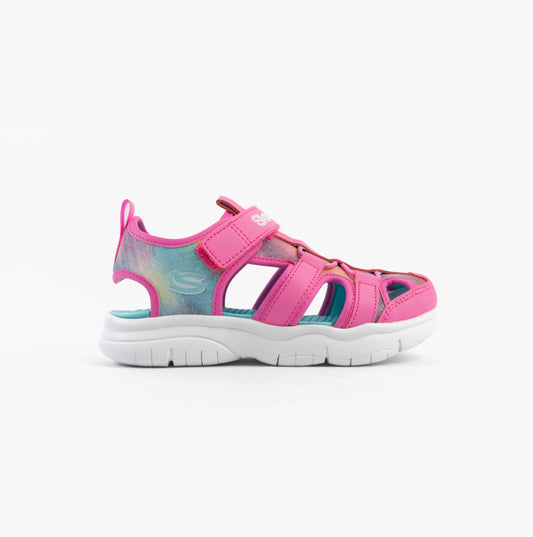 Skechers 303276L/HPMT FLEX SPLASH - DAYLIGHT SHIMMER Girls Sandals Hot Pink /Multi