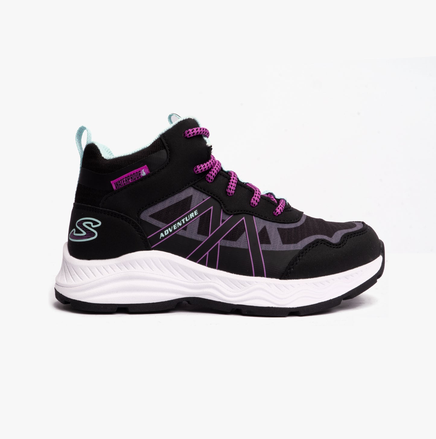 Skechers 303417L/BKAQ ADVENTURE BLITZ - FUN PURSUIT Girls Sport Black/Aqua