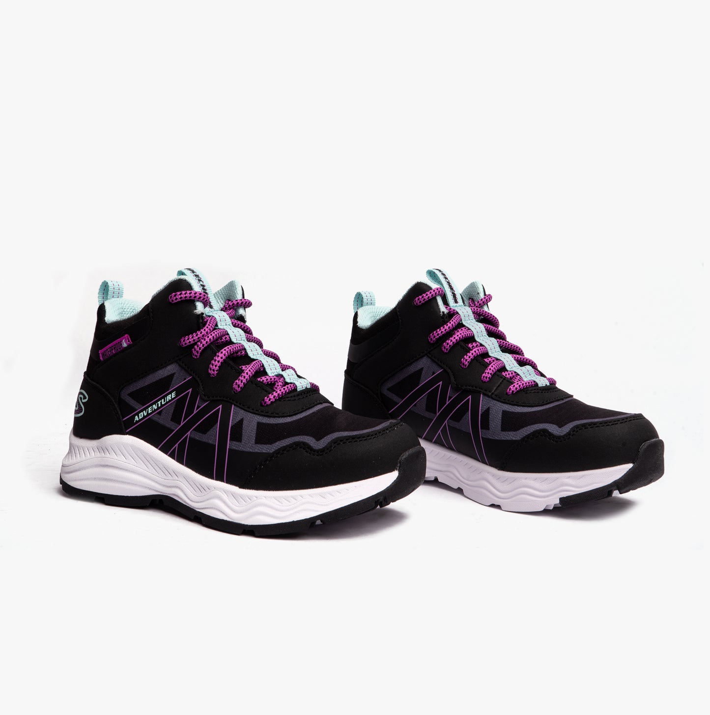 Skechers 303417L/BKAQ ADVENTURE BLITZ - FUN PURSUIT Girls Sport Black/Aqua