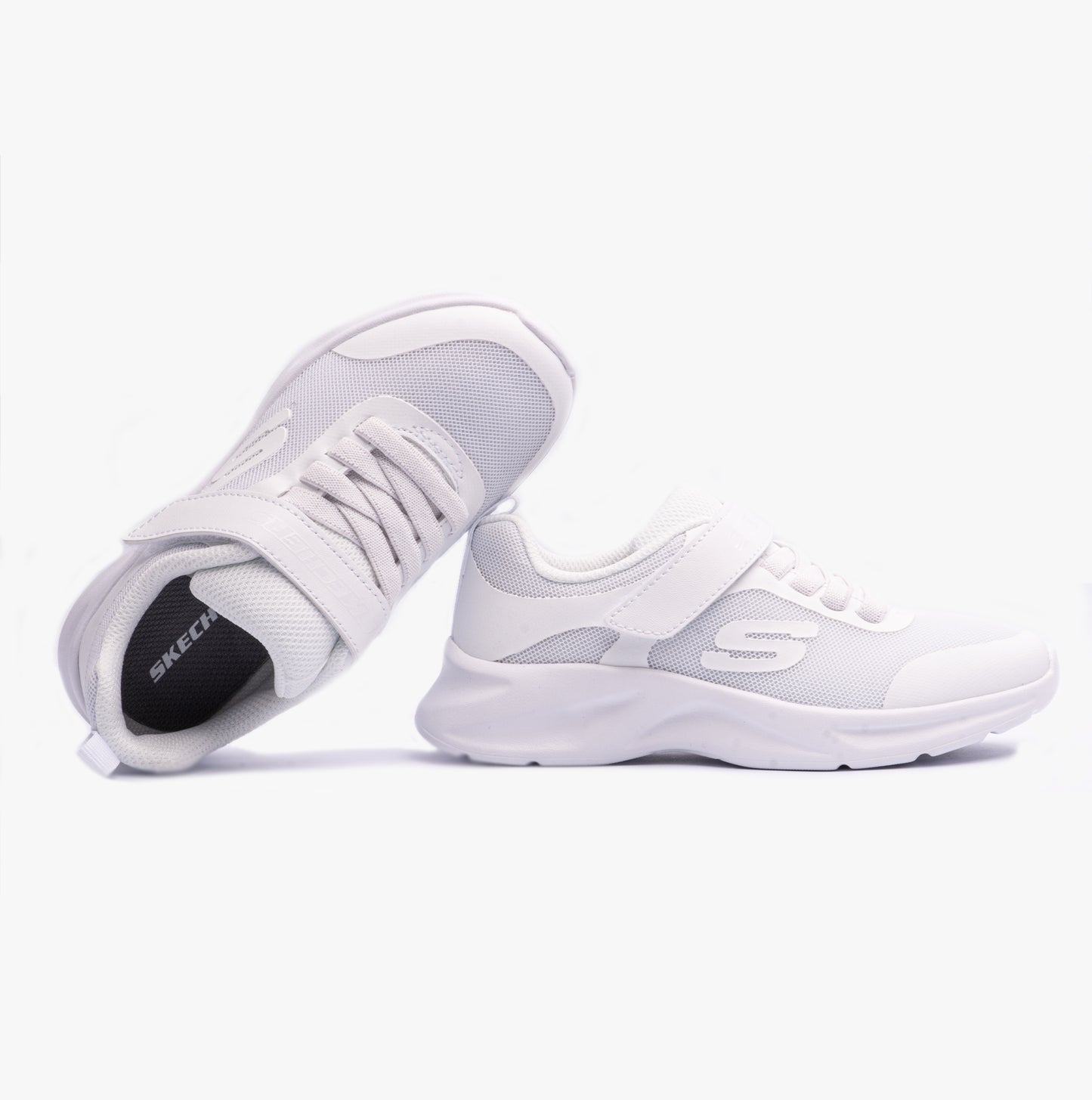 Skechers 303552L/WHT DYNAMATIC Girls Trainers White