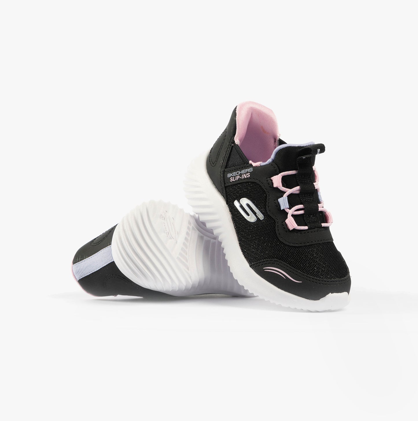 Skechers 303585L/BLK BOUNDER - SIMPLE CUTE Girls Trainers Black