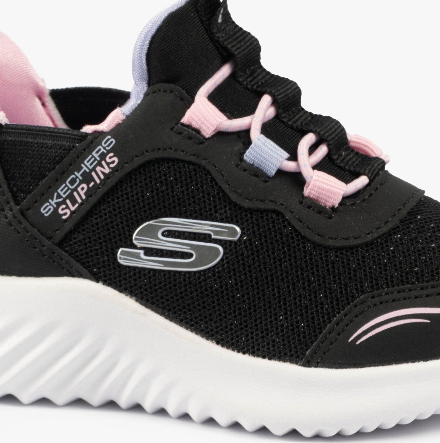 Skechers 303585N/BLK BOUNDER - SIMPLE CUTE Girls Trainers Black