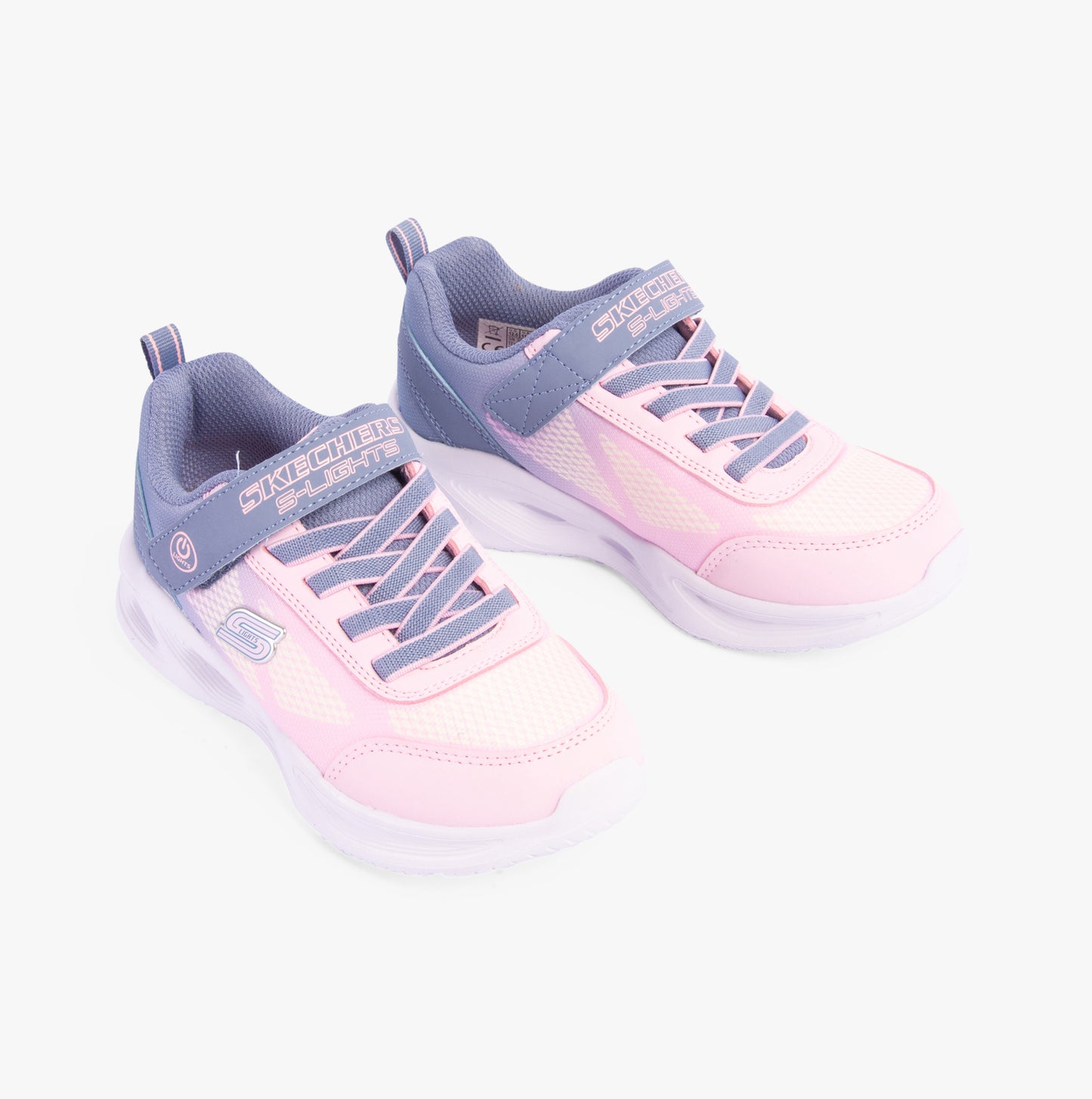 Skechers 303714L/GYLP SOLA GLOW - OMBRE DE Girls Trainers Gray/Light Pink
