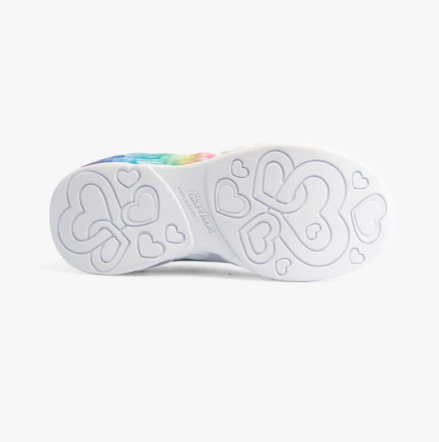 Skechers 303755L/BKMT INFINITE HEART LIGHTS - ETERN Girls Trainers Black/Multi