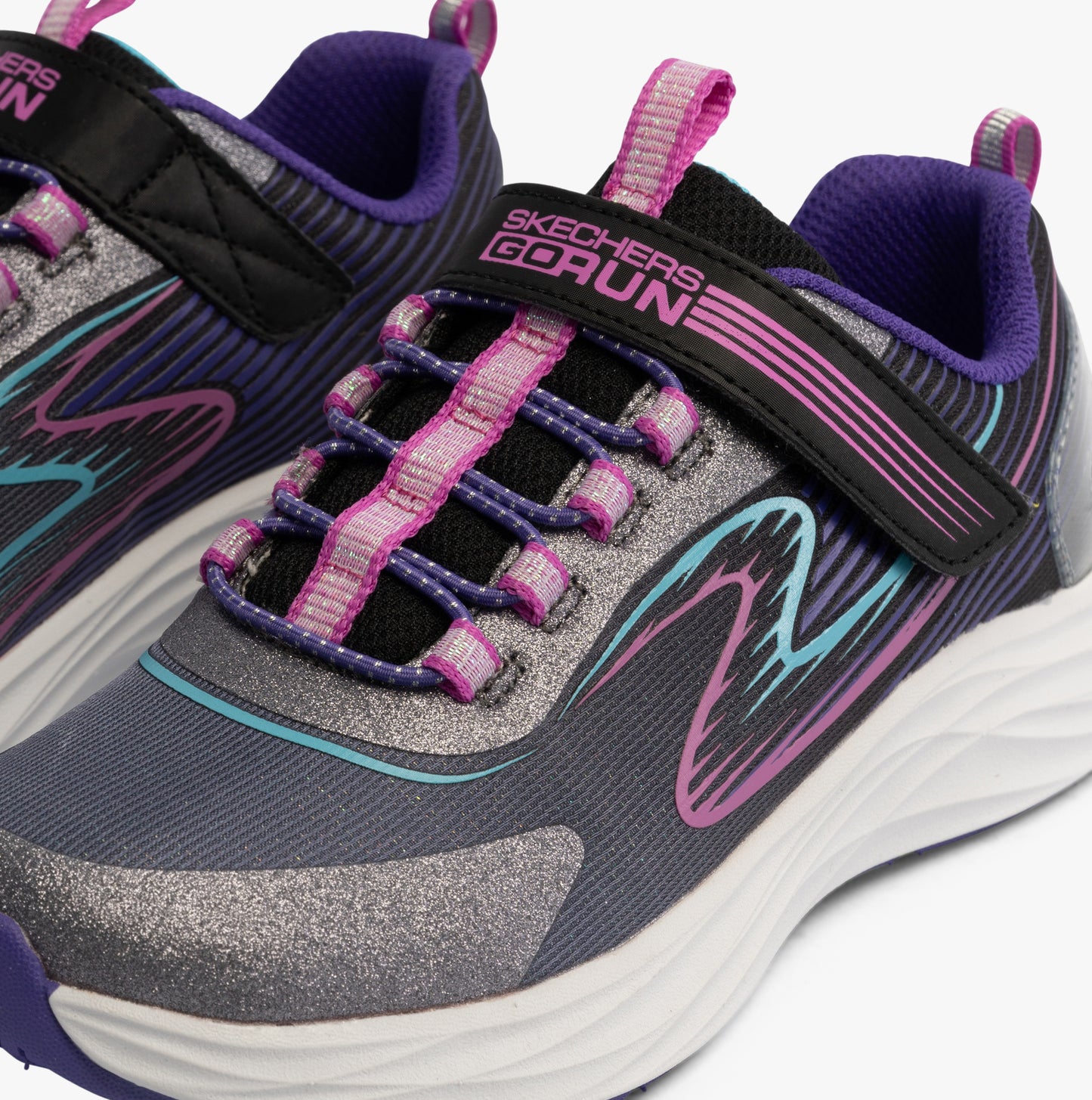 Skechers 303920L/BKMT GO-RUN-ACCELERATE Girls Trainers Black/Multi