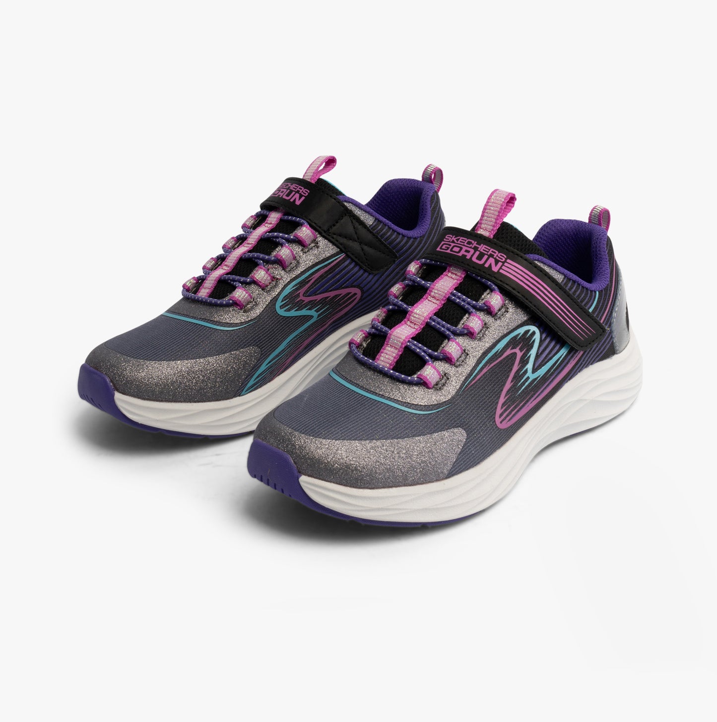 Skechers 303920L/BKMT GO-RUN-ACCELERATE Girls Trainers Black/Multi