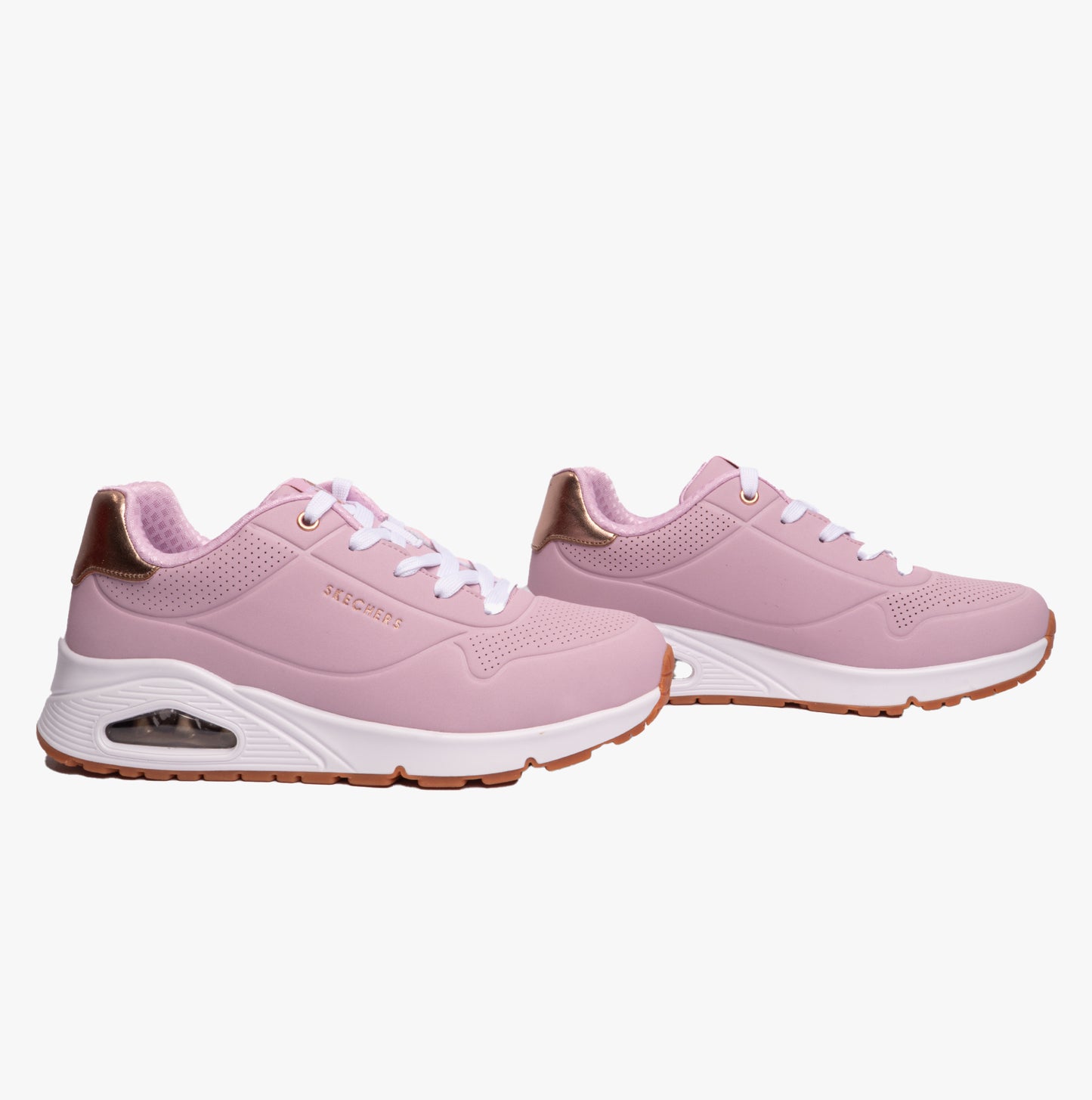 Skechers 310545L/PNK UNO GEN1 - SHIMMER AWAY Girls Casual Shoes Pink