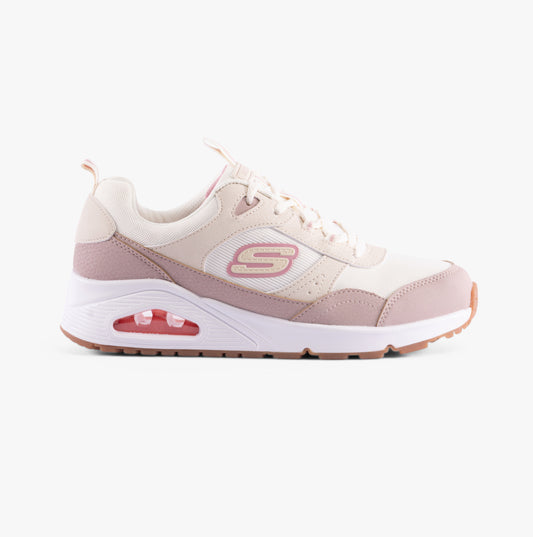 Skechers 310567L/NTTP UNO - MESH MODE Girls Trainers Natural/Taupe