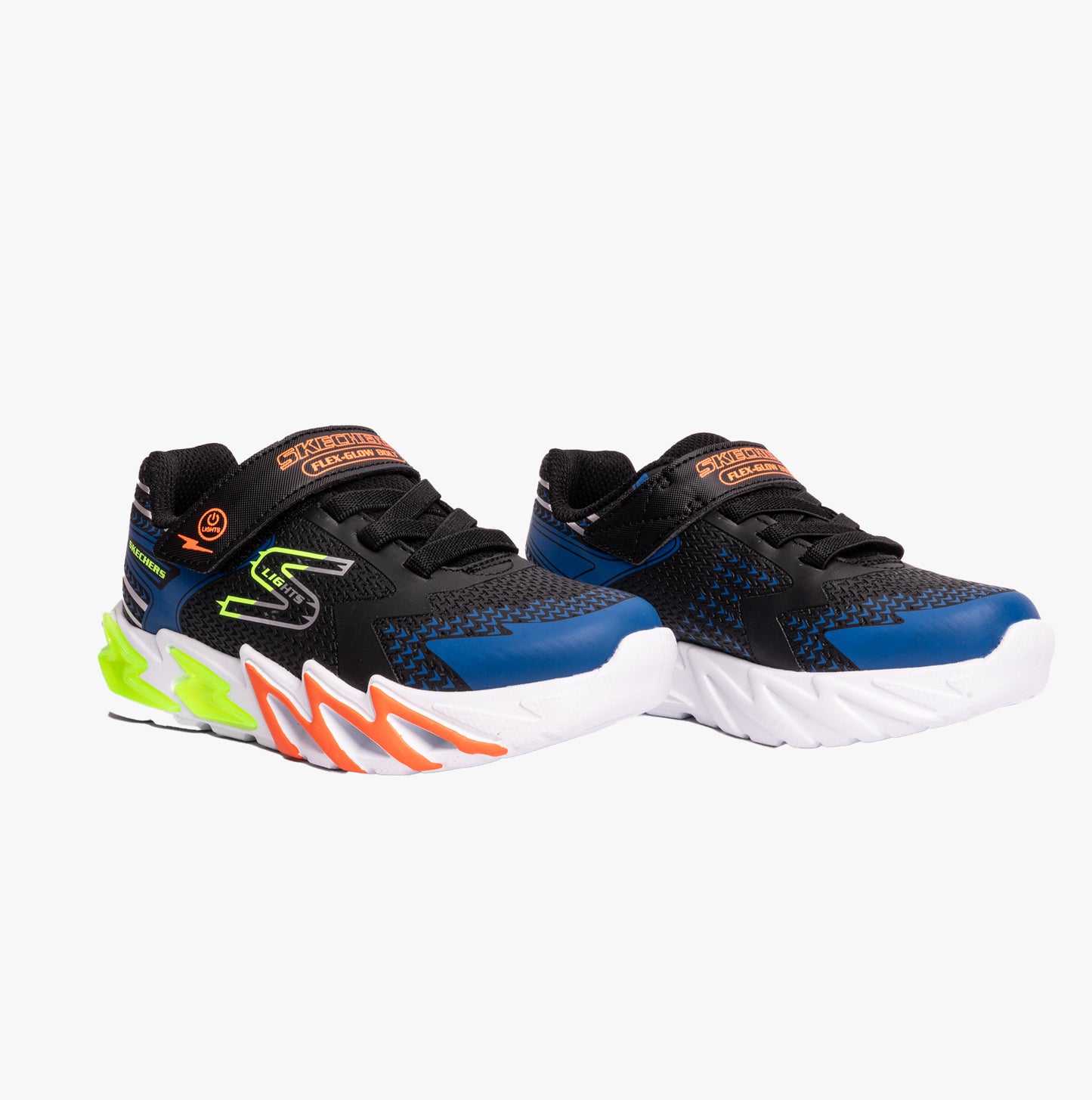 Skechers 400138L/BKBL FLEX-GLOW BOLT Boys Sport Black/Blue