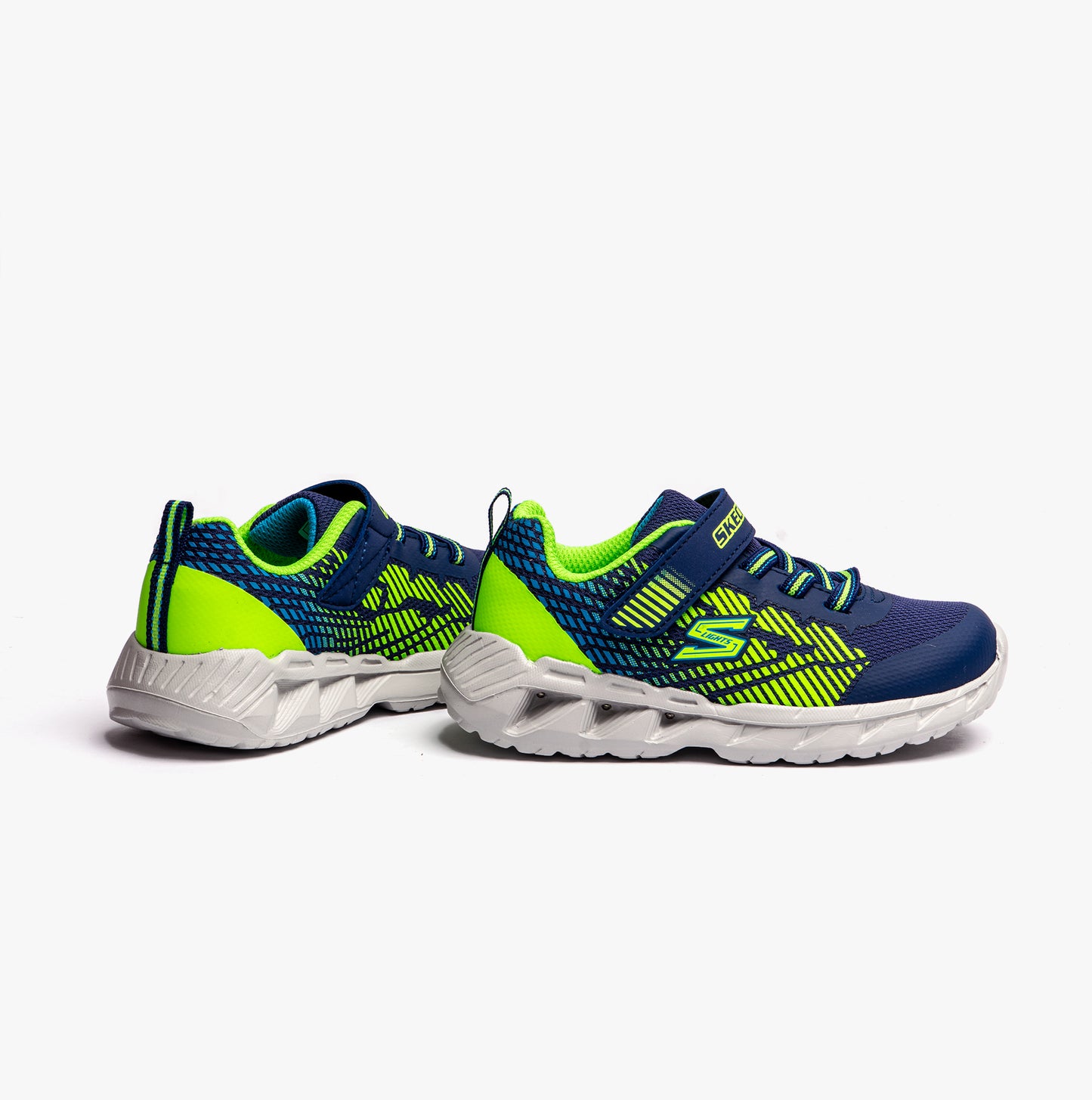 Skechers 401506N/NVLM MAGNA-LIGHTS-GRAX Boys Sport Navy/Lime