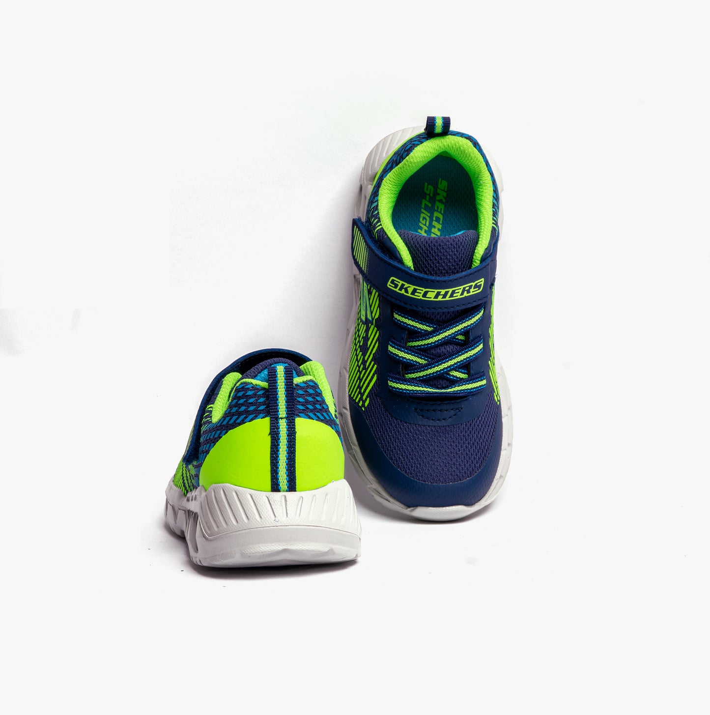 Skechers 401506N/NVLM MAGNA-LIGHTS-GRAX Boys Sport Navy/Lime