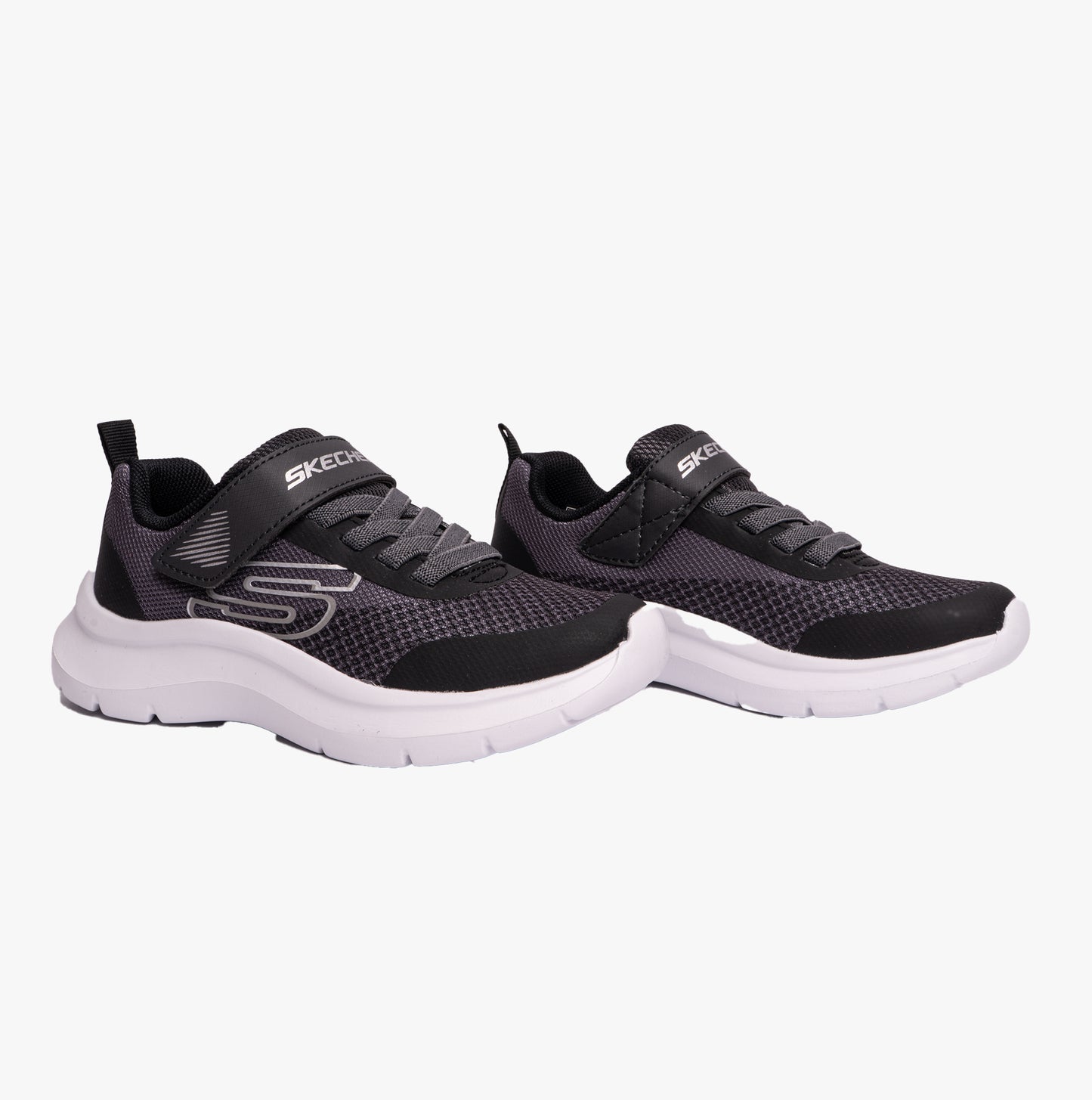 Skechers 403879L/CCBK SKECH FAST - SOLAR-SQUAD Boys Sport Charcoal/Black