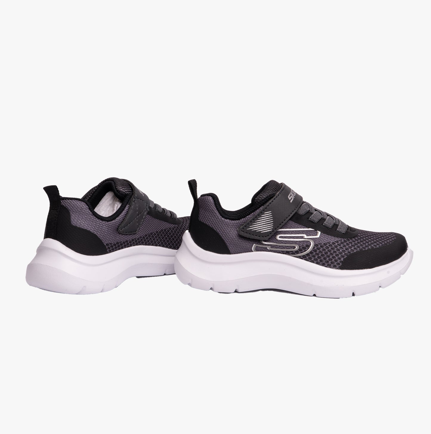 Skechers 403879L/CCBK SKECH FAST - SOLAR-SQUAD Boys Sport Charcoal/Black