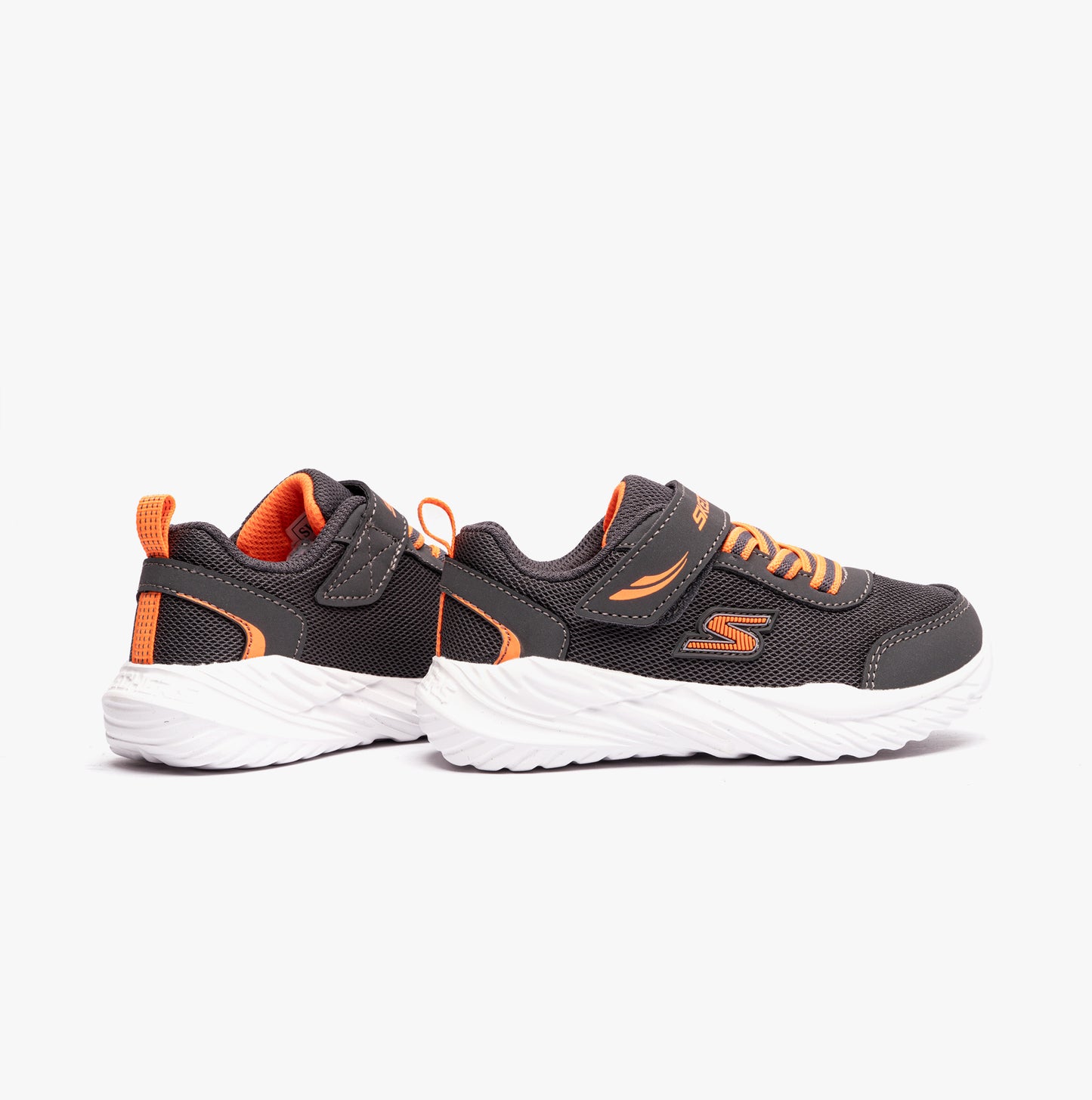 Skechers 407308N/CCOR NITRO SPRINT-ROWZER Boys Sneaker Charcoal/Orange